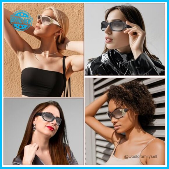 Y2K Butterfly Wrap Around Sunglasses Polarized UV400 Protection Fashion main image 6